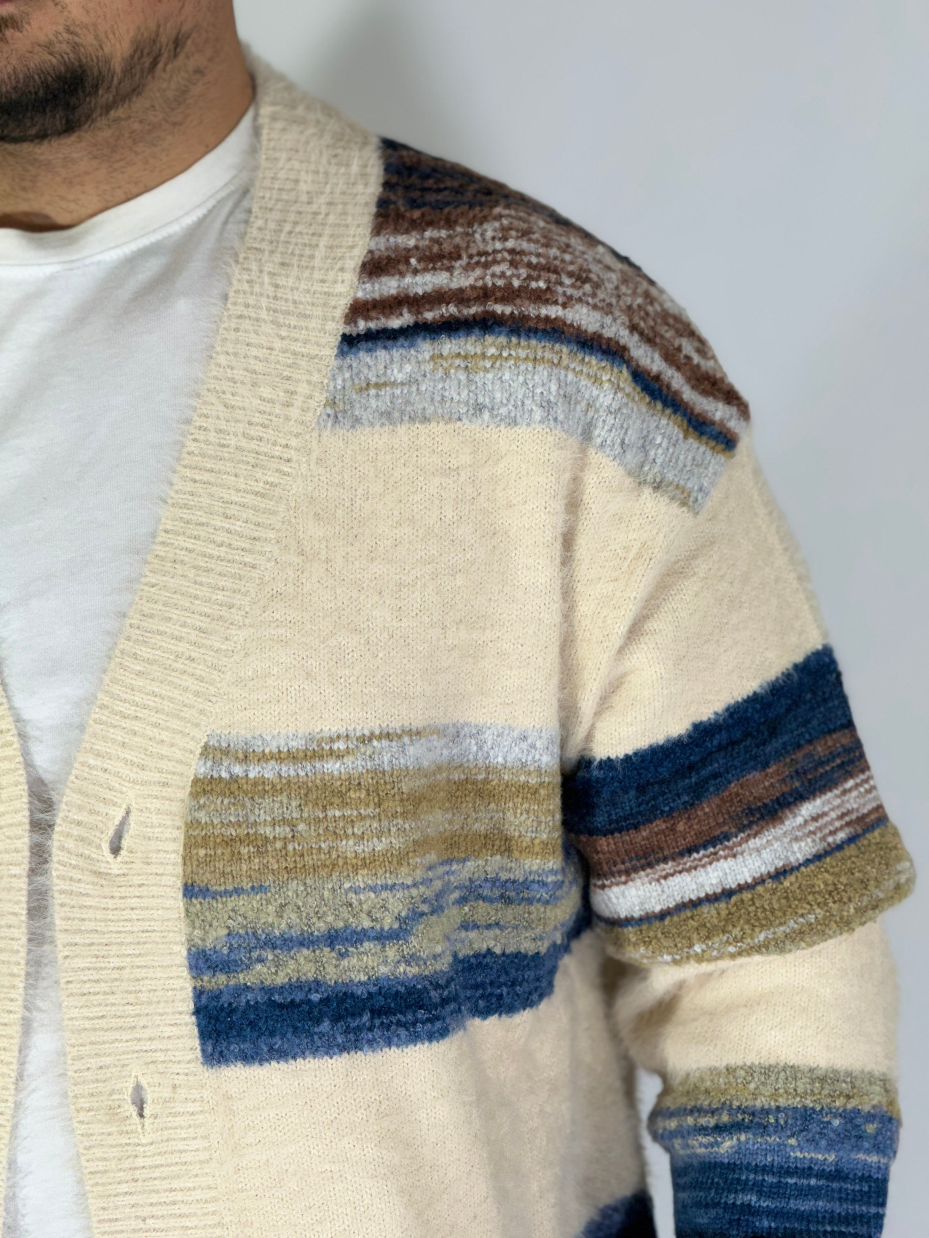 Cardigan raimbow apricot W86111