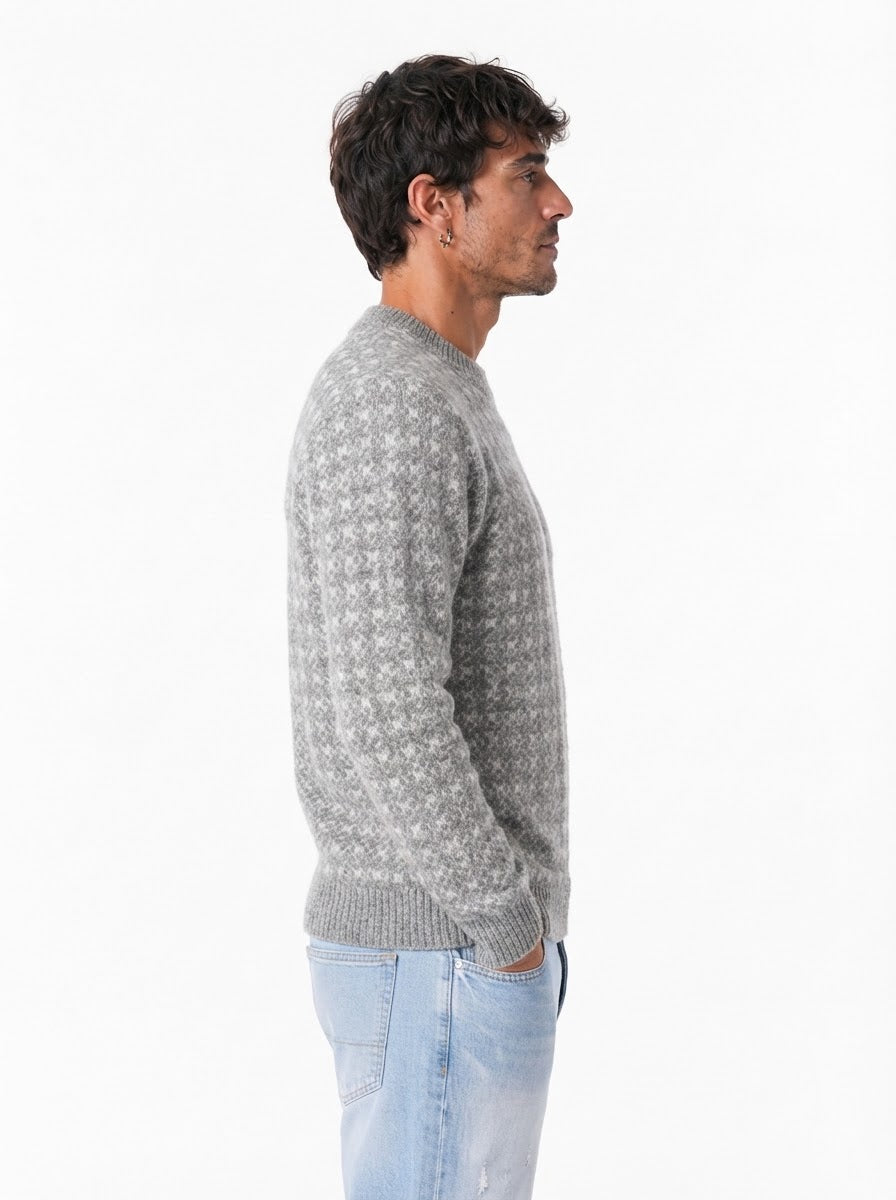 M571 maglia paricollo cammello