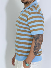 Polo derby riga light blu MONTEVIDEO