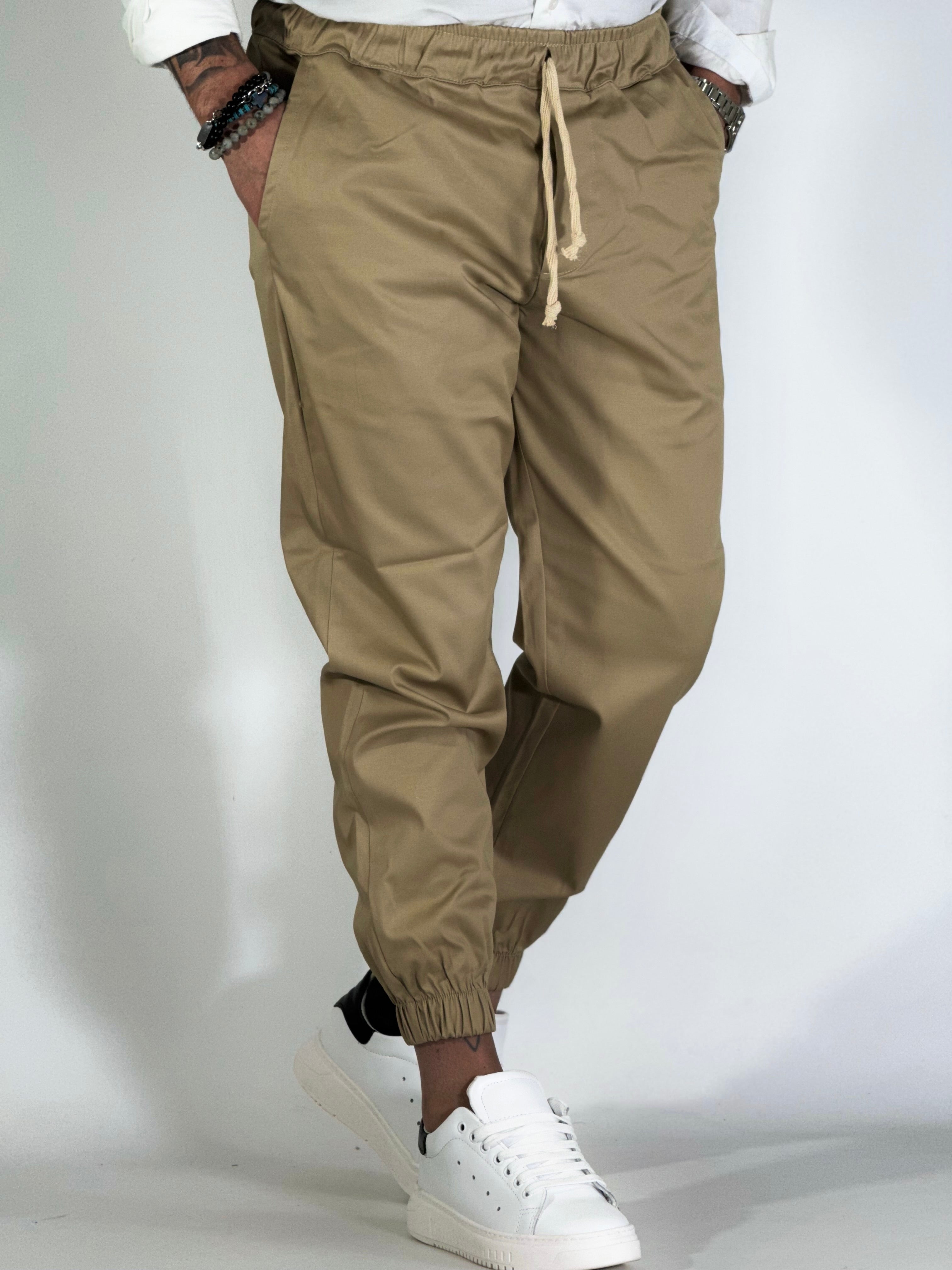 Helsinki · Pantalaccio con molla beige