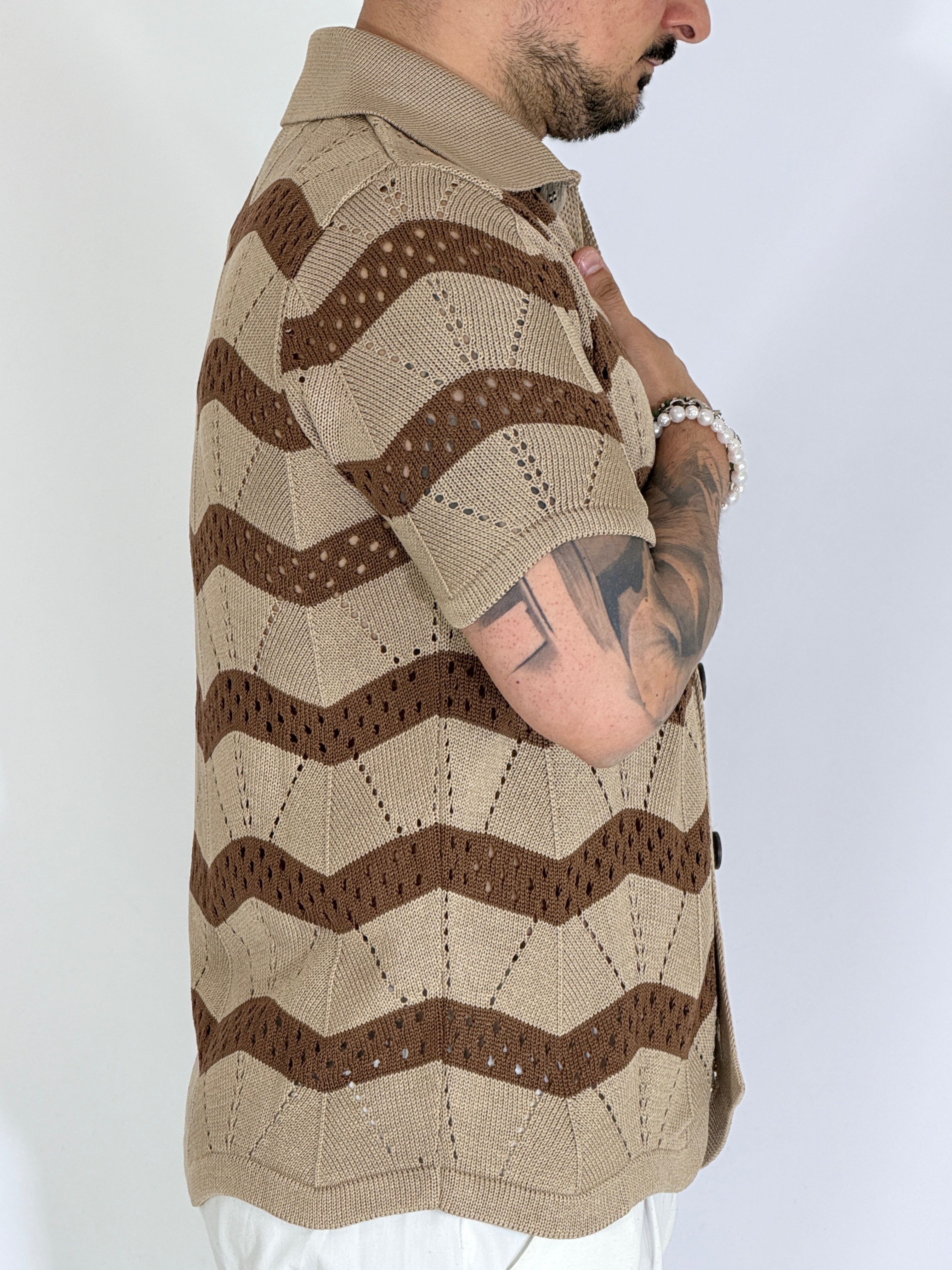 Etnia · Cardigan sabbia/camel