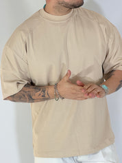 T-shirt over tre quarti avorio 6003PE