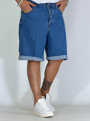 Bermuda jeans con risvolto EL DORATO