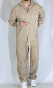 Coordinato fondo ampio beige FMT6445