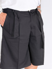 Bermudone con cintura nero GI202506
