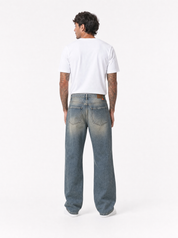 SARADA jeans baggy fit sabbiato