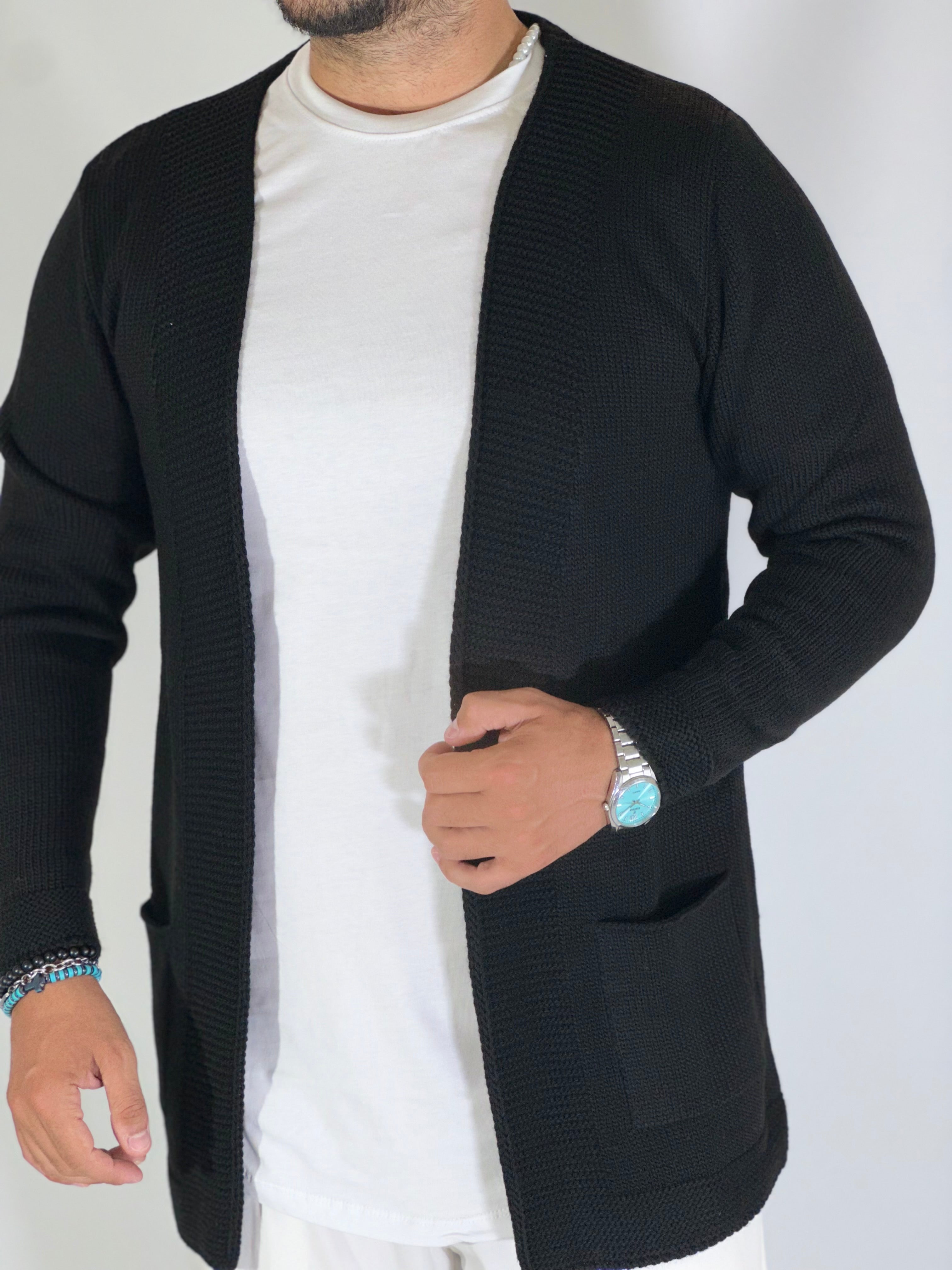 Cardigan aperto nero BK7730224