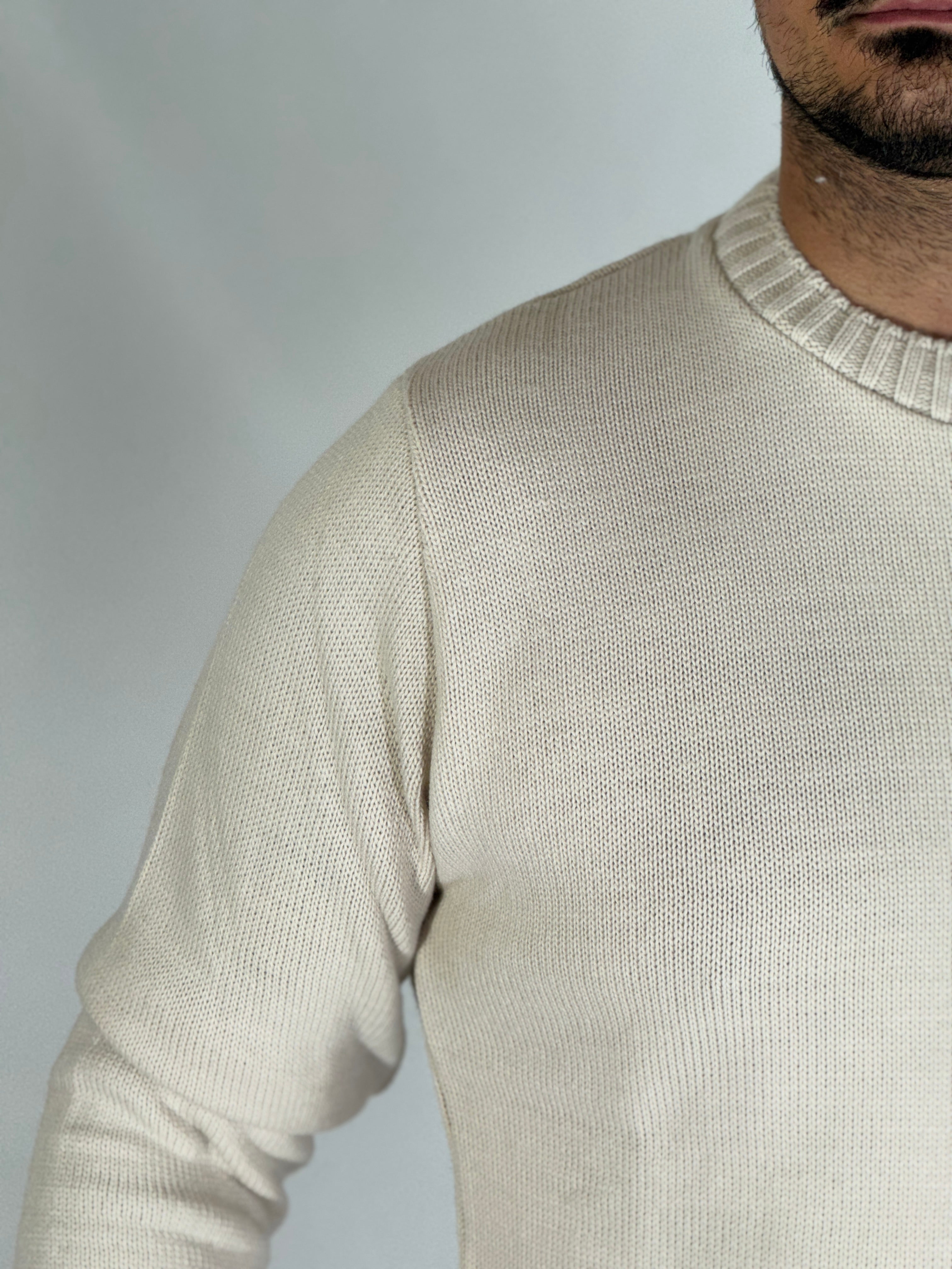 Girocollo basic beige AD25161