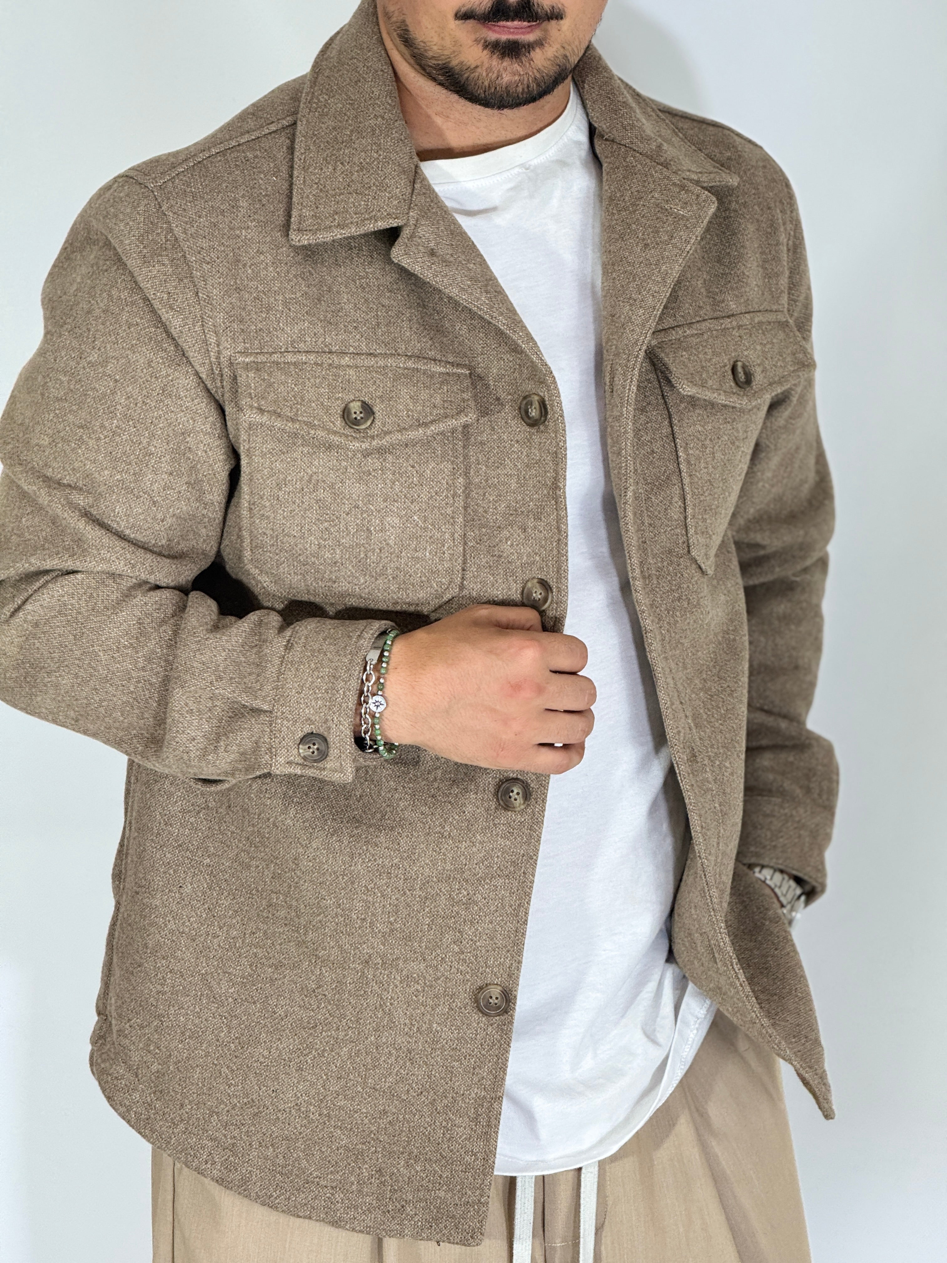 Camicione over beige OEJ16