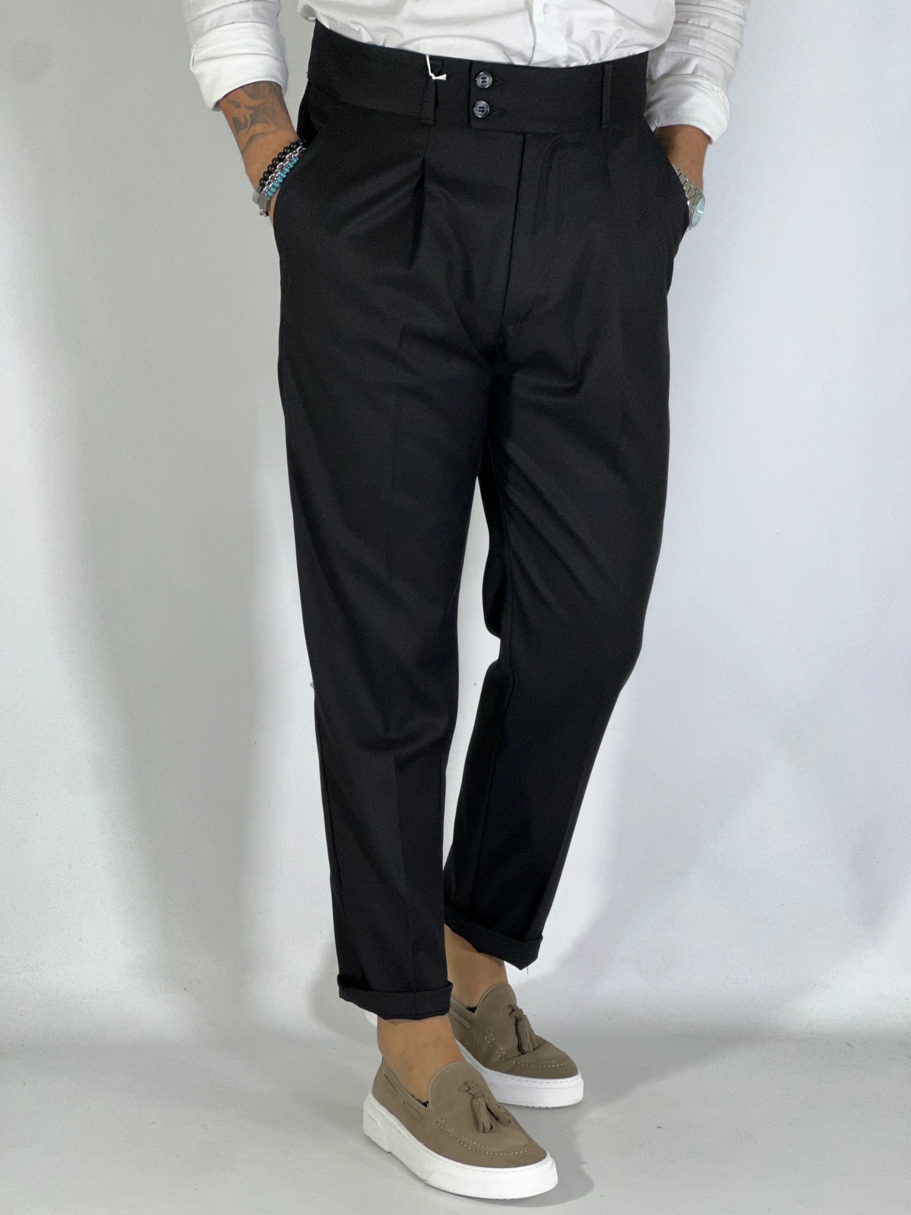 Pantalone vita alta migliaccio nero tennesse