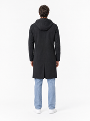 LULLABY Trench con cappuccio nero