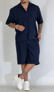 Fifth· Coordinato fiammato blu