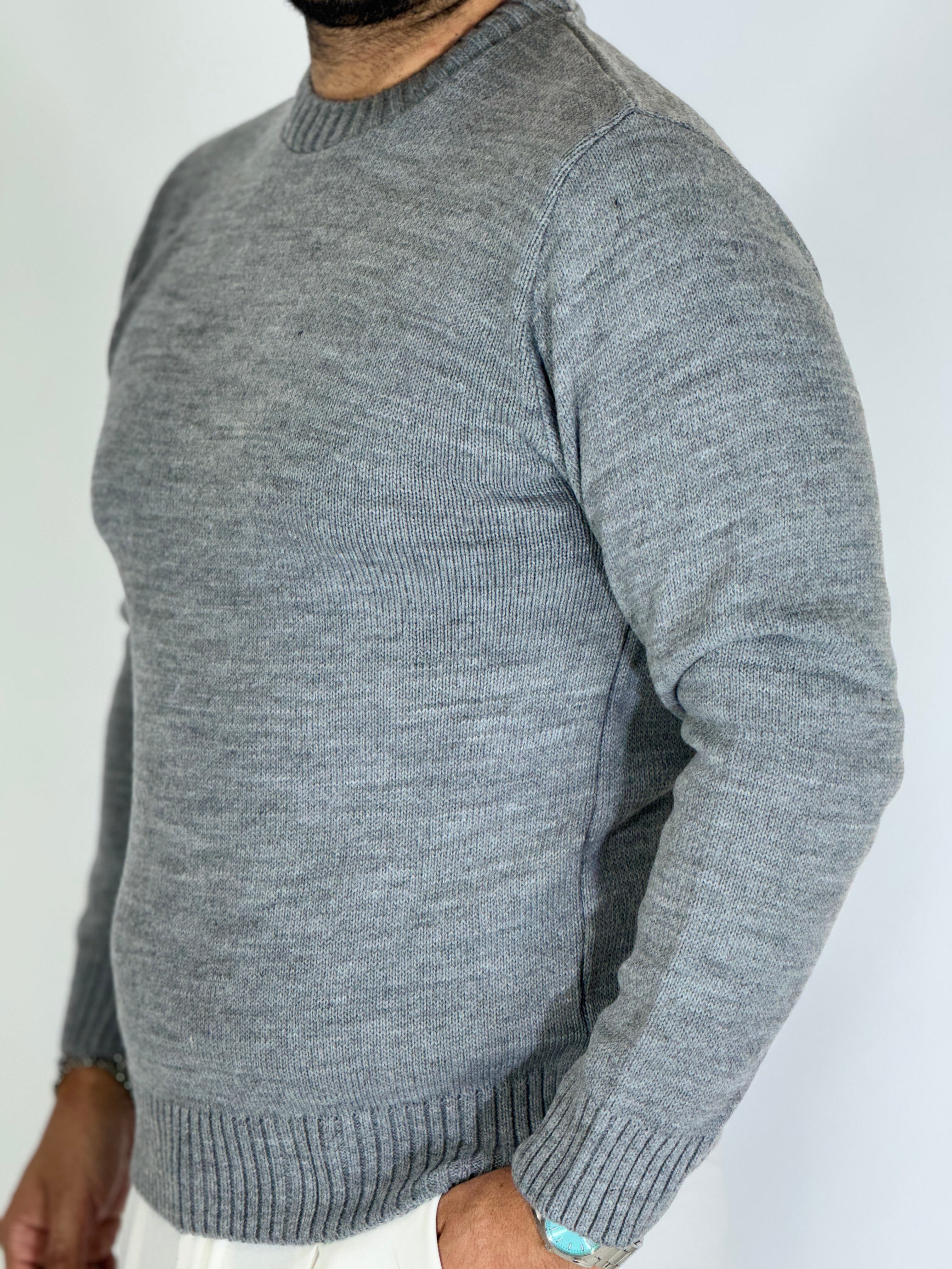 Girocollo basic grigio AD25161