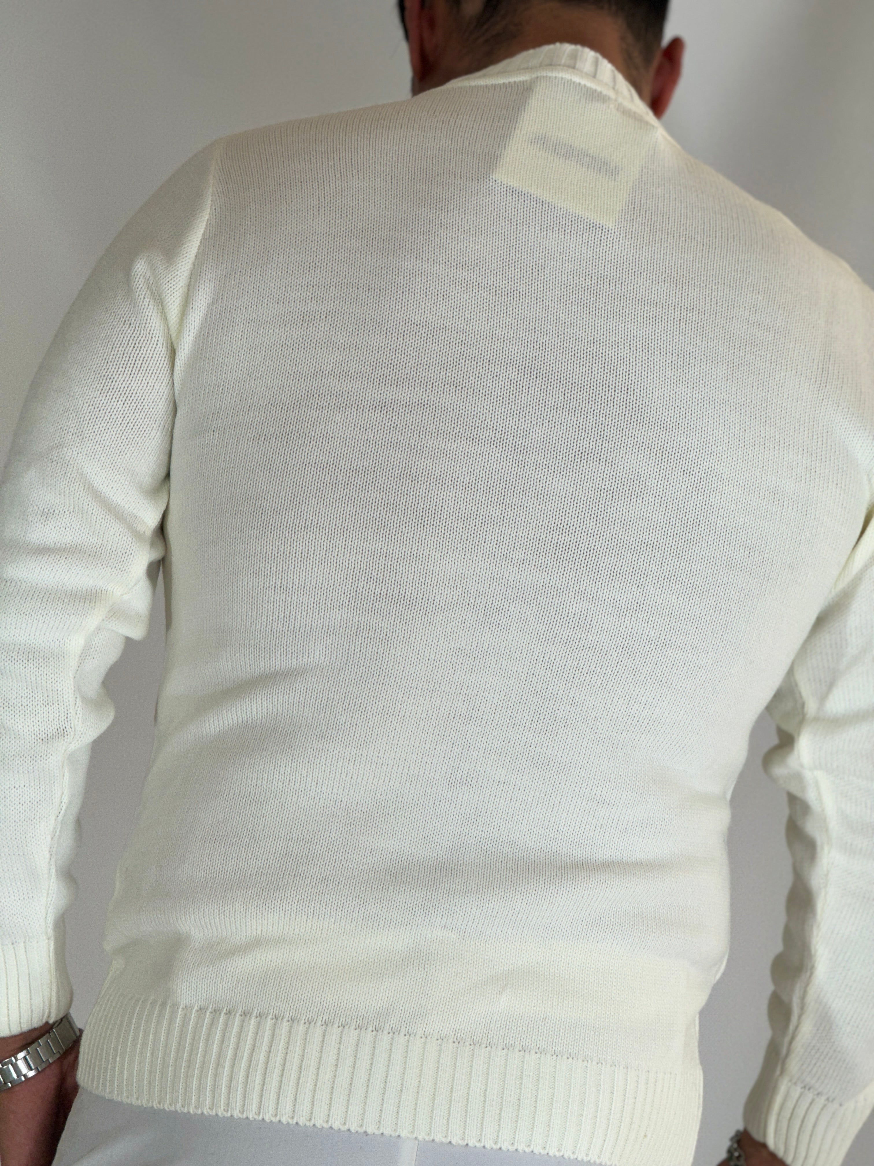 Maglia girocollo bianca GIN TONIC ADG772