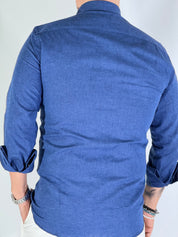 Camicia migliaccio Samuel lino BLU DENIM