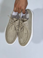 Mocassino casual camoscio beige N73