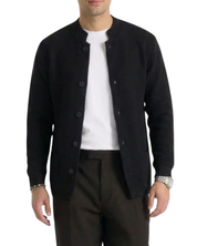 Seven · Cardigan coreano nero
