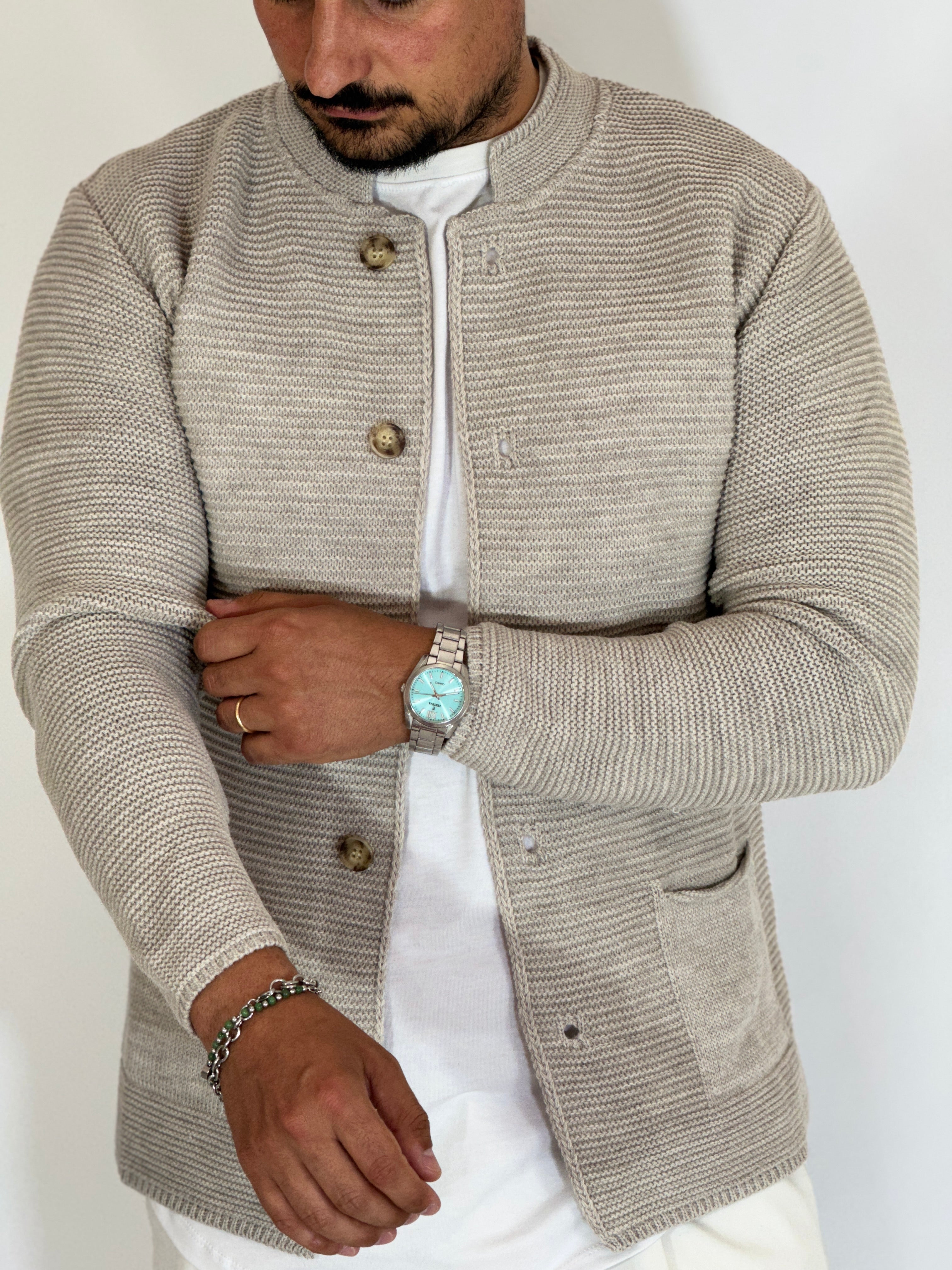 Cardigan coreano beige BK77007