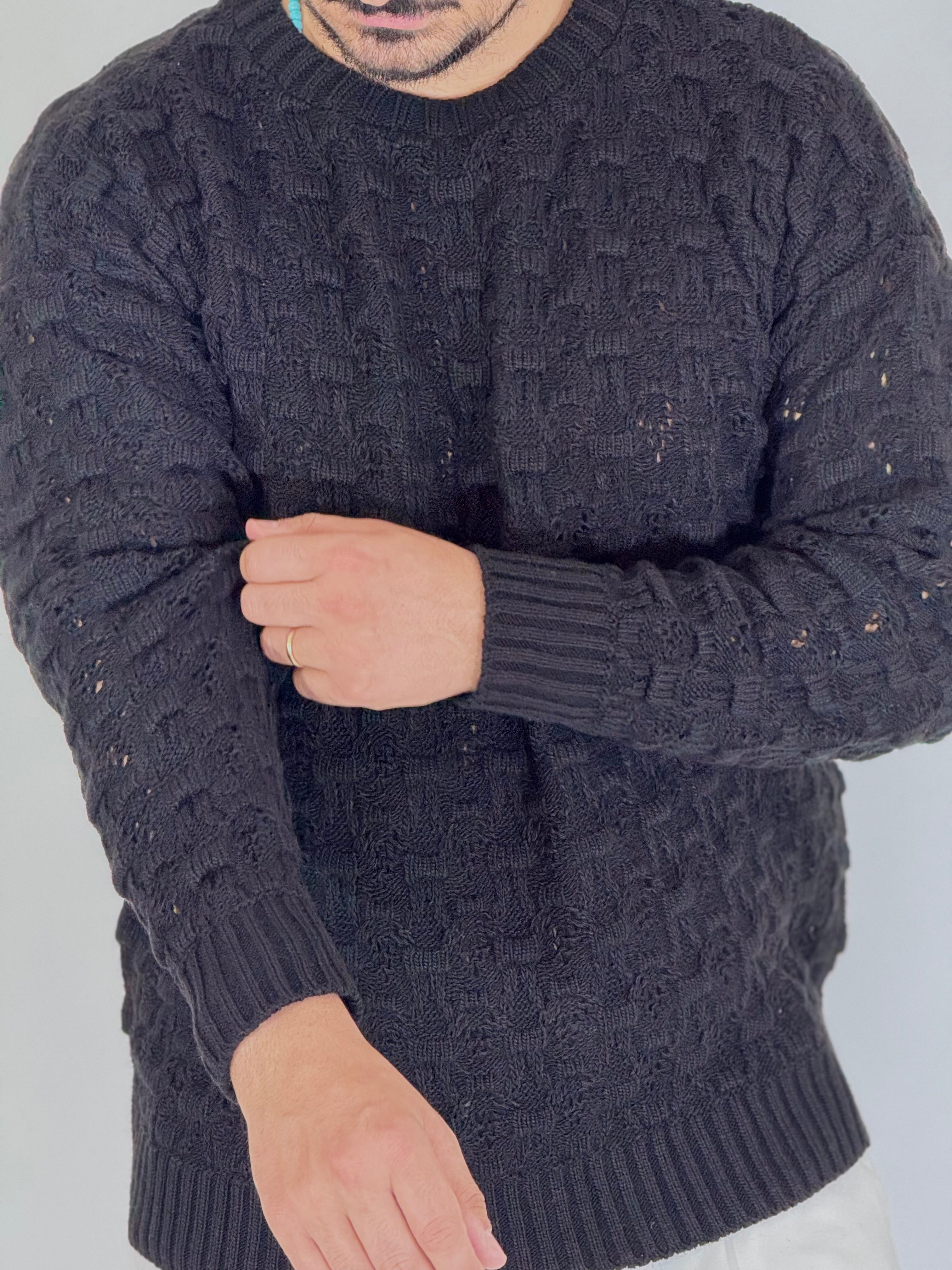 Maglione nero AUSTIN