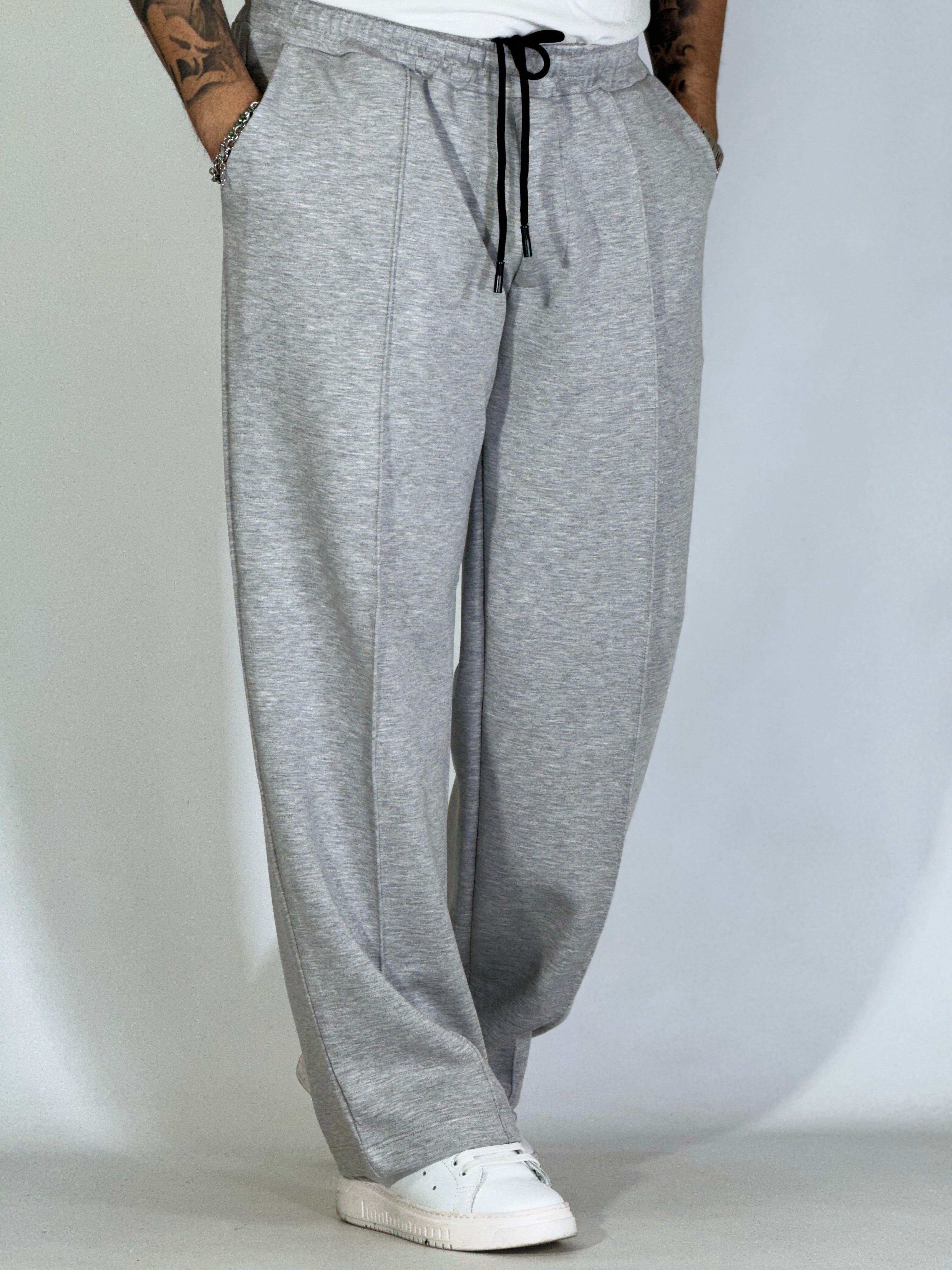 Pantalone tuta palazzo grigio WATFORD