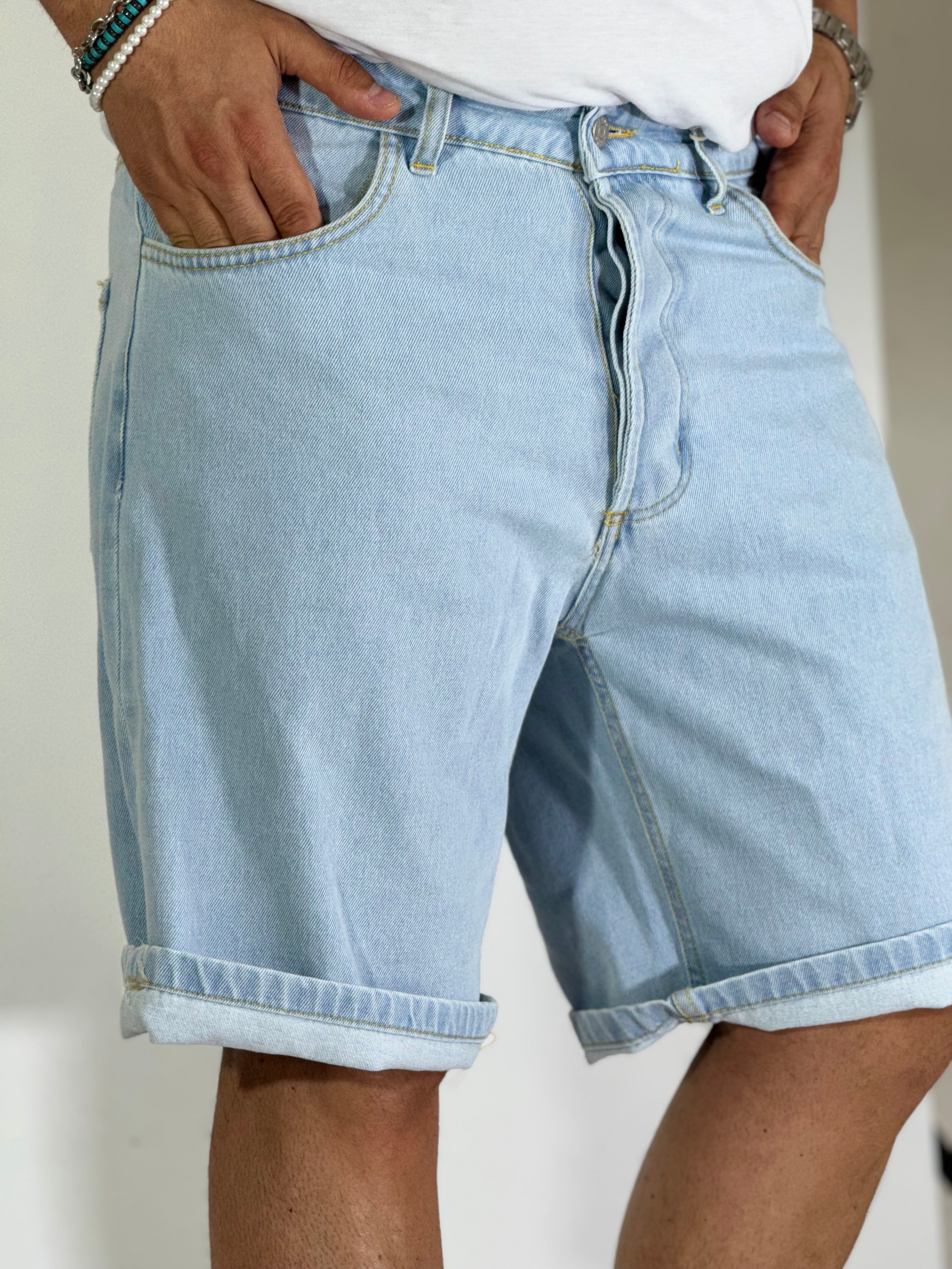 Bermuda jeans loose fit CR2413/GV91