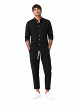 Coordinato slim fit nero DC1935-36