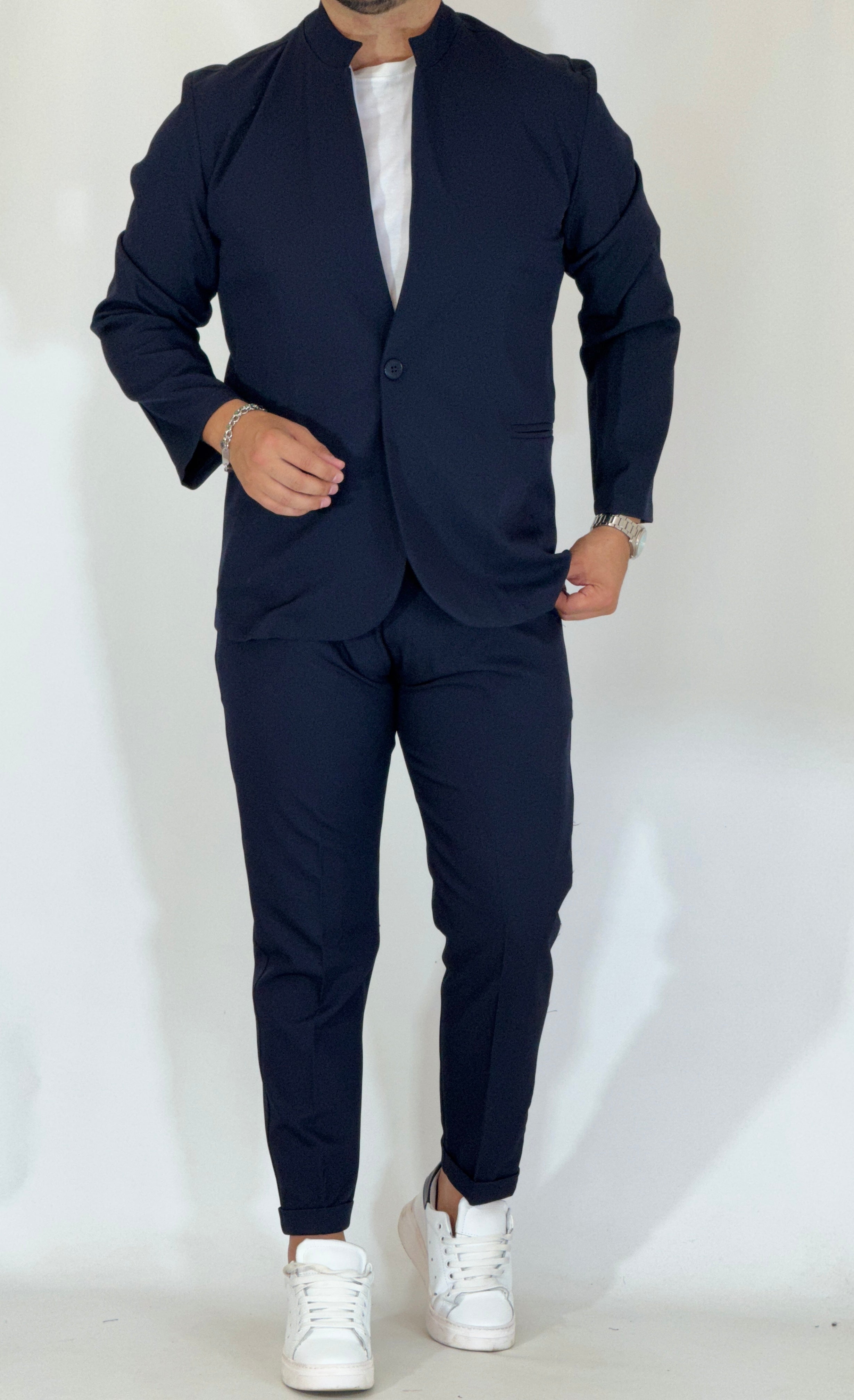 Abito coreano blu LW256061