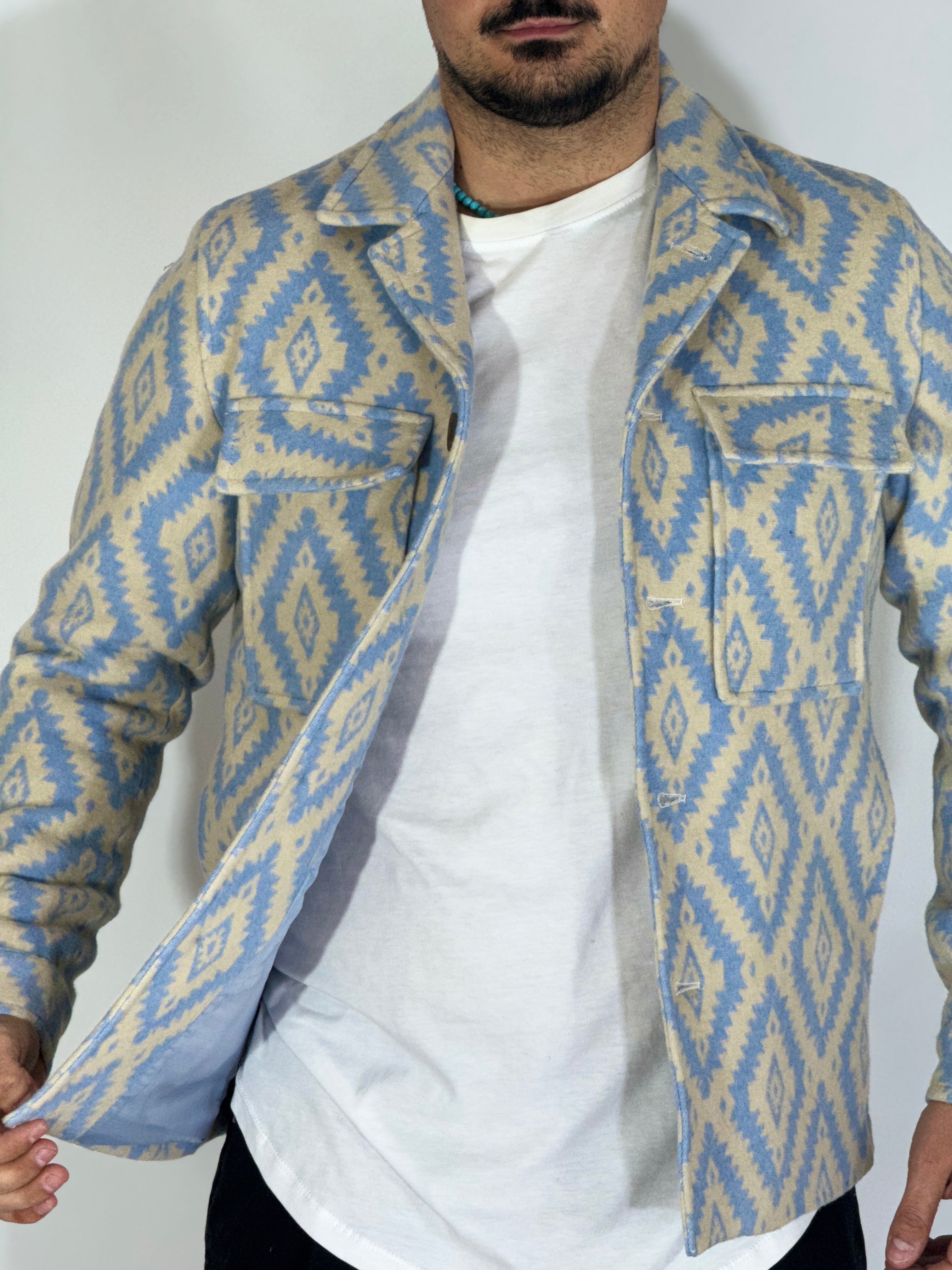 Giacca in pile azteca NANTES