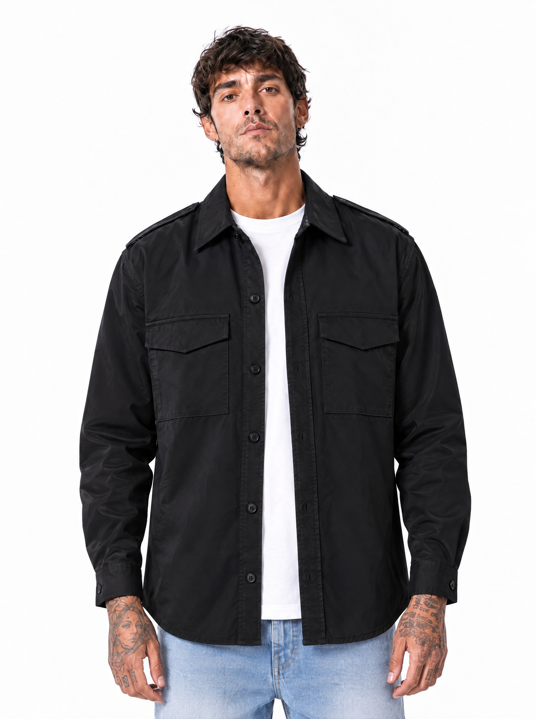 ATLANTIDE Camicia over nero