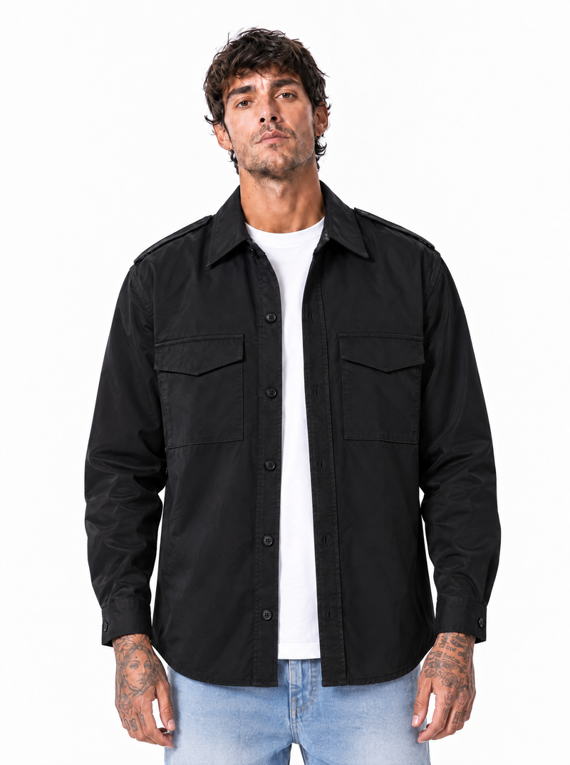ATLANTIDE Camicia over nero