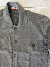 ALBERTA Camicia over flanella grigia