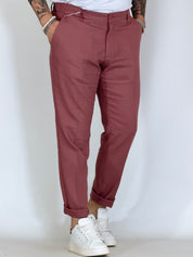 Pantalone in lino argilla MAPPAMONDO