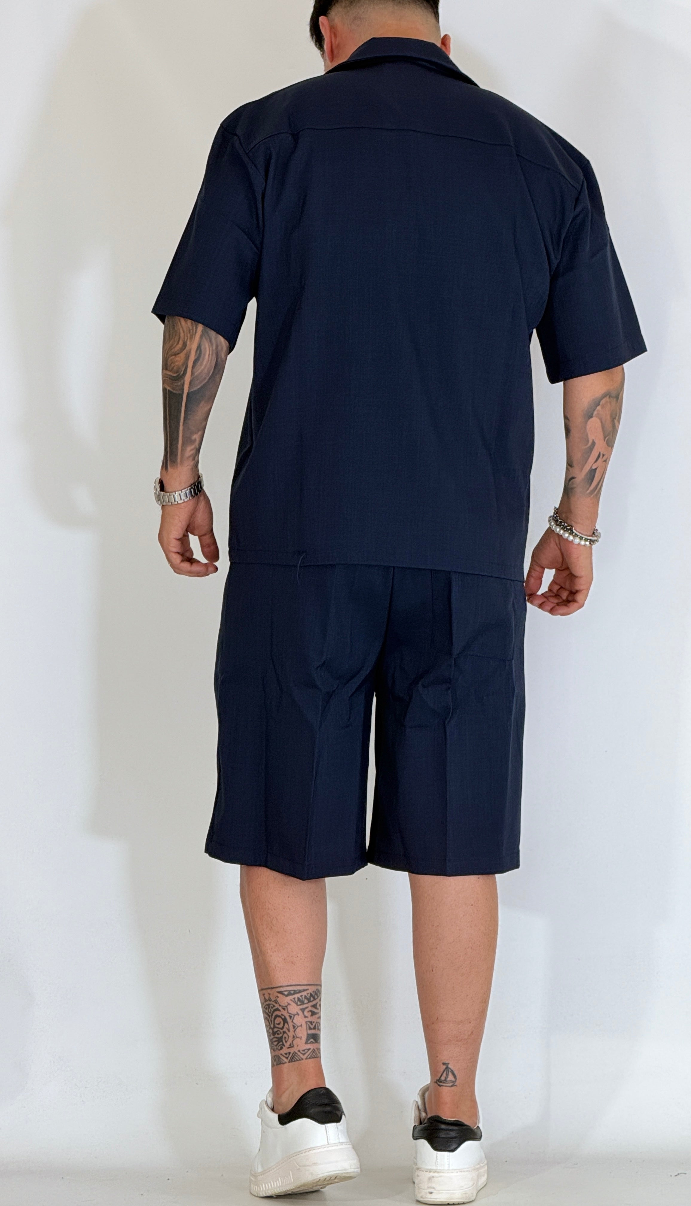 Fifth· Coordinato fiammato blu