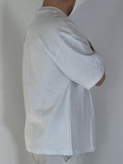 T-shirt over tre quarti bianca 6003PE