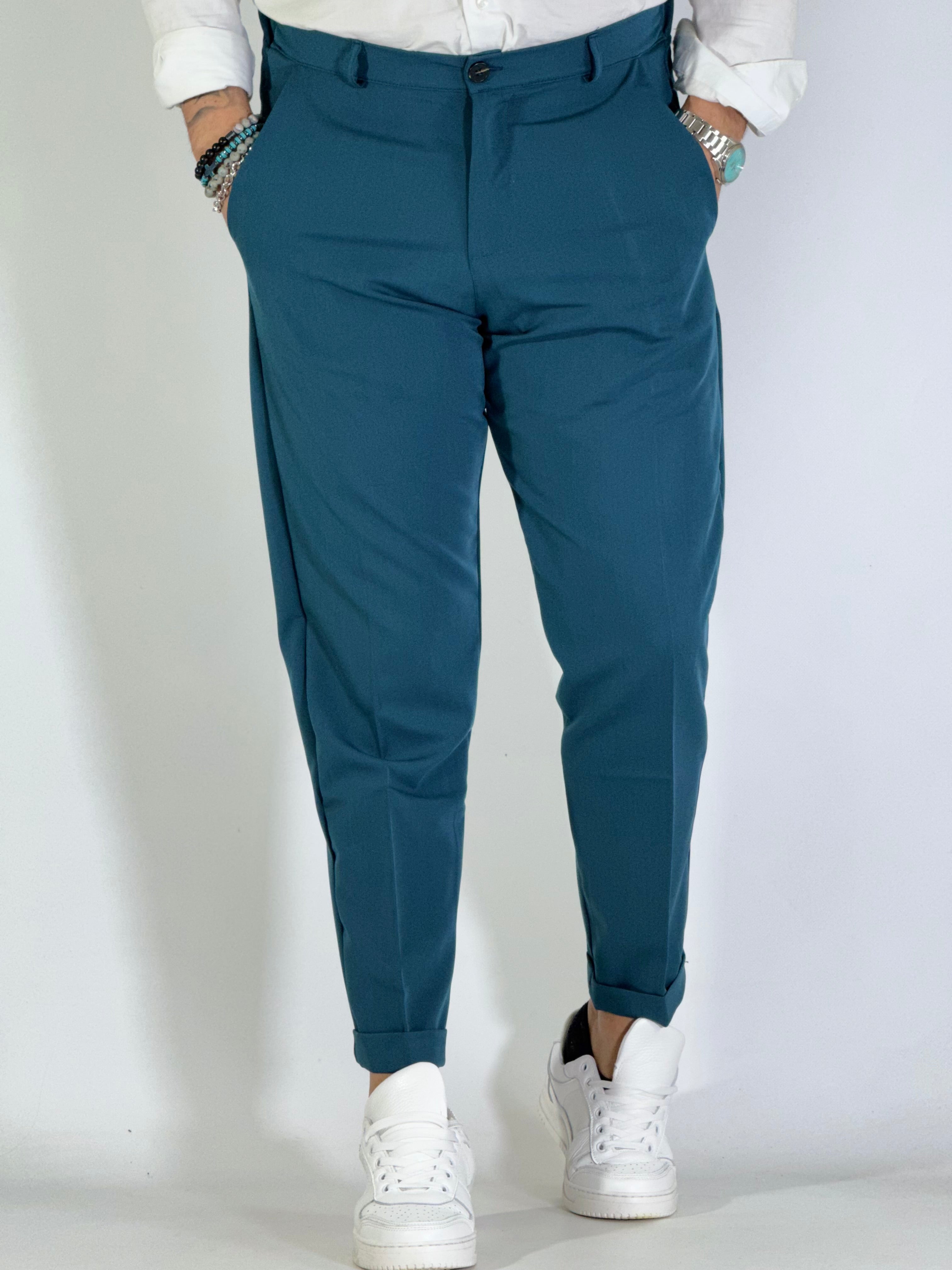 Pantalone elegante ottanio UM486