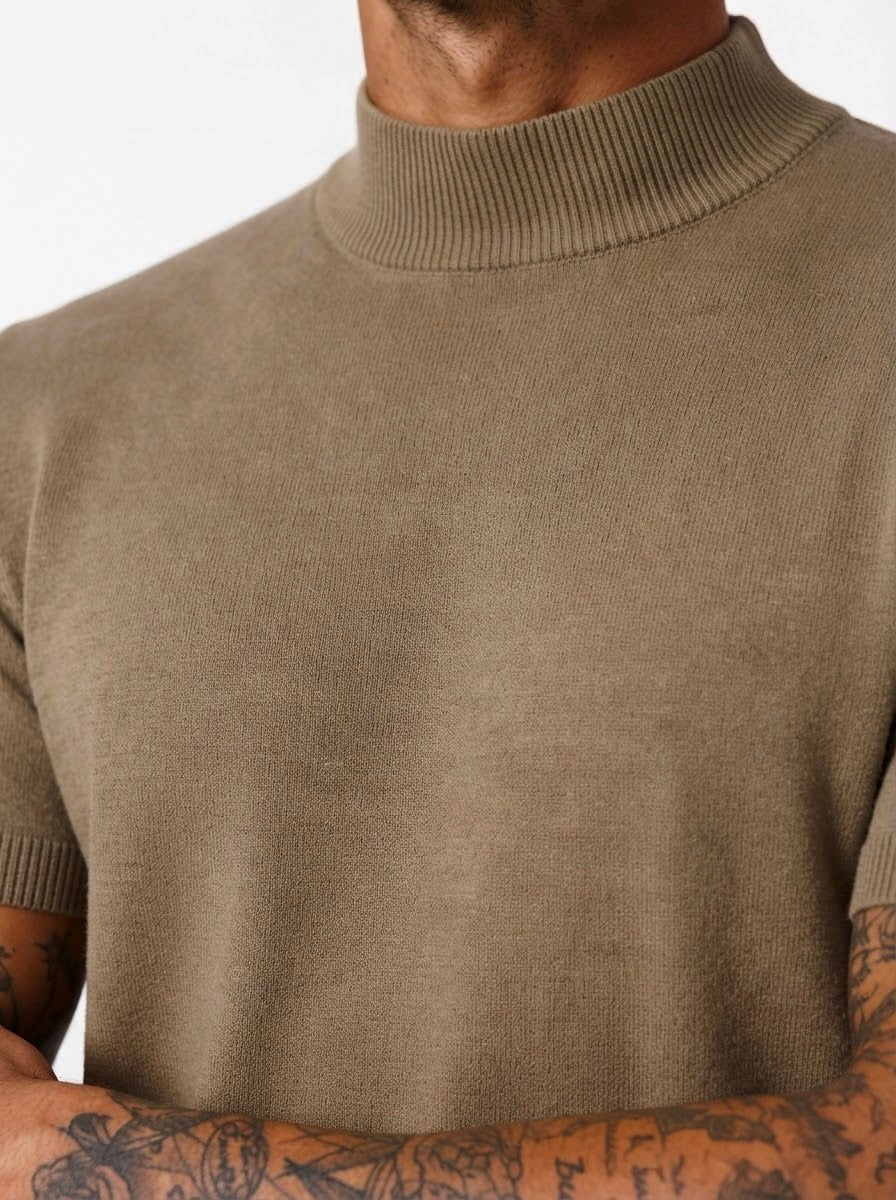 T-shirt lupetto khaki W86037