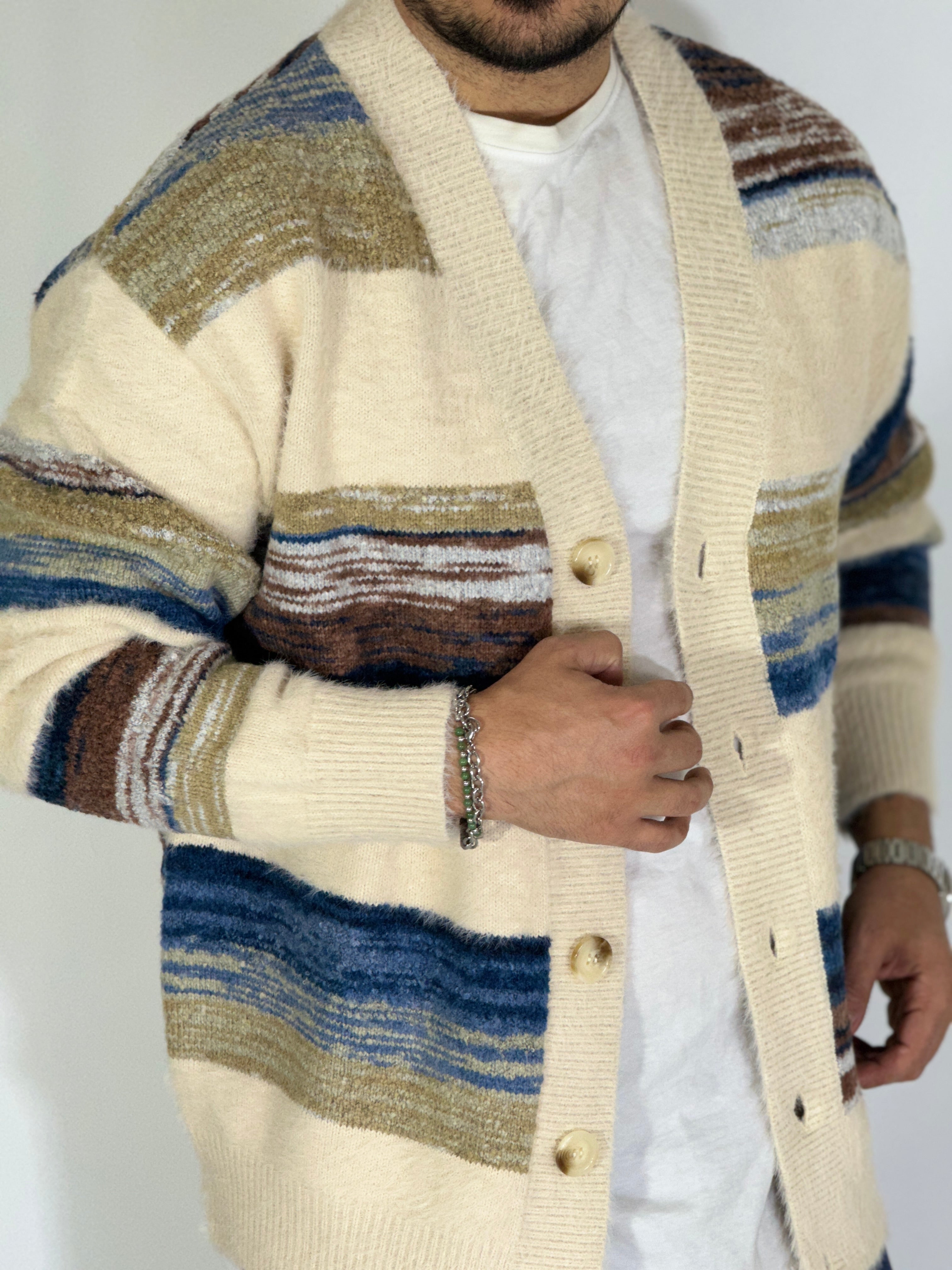 Cardigan raimbow apricot W86111