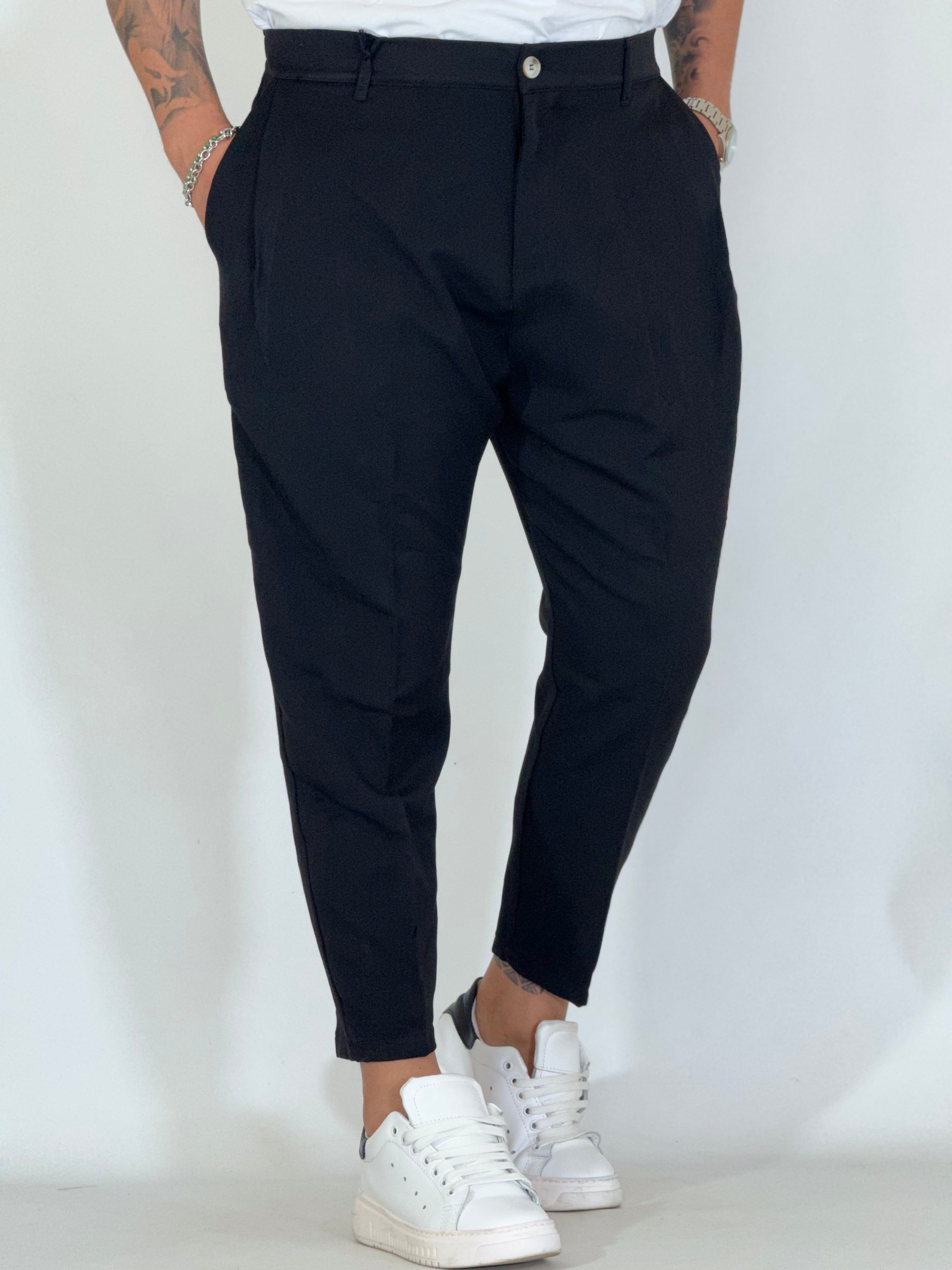 Pantalone semiturco nero AD45