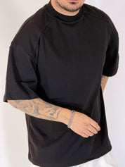 T-shirt over tre quarti nera 6003PE