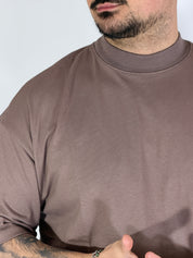 Louvre · t-shirt cropped tortora