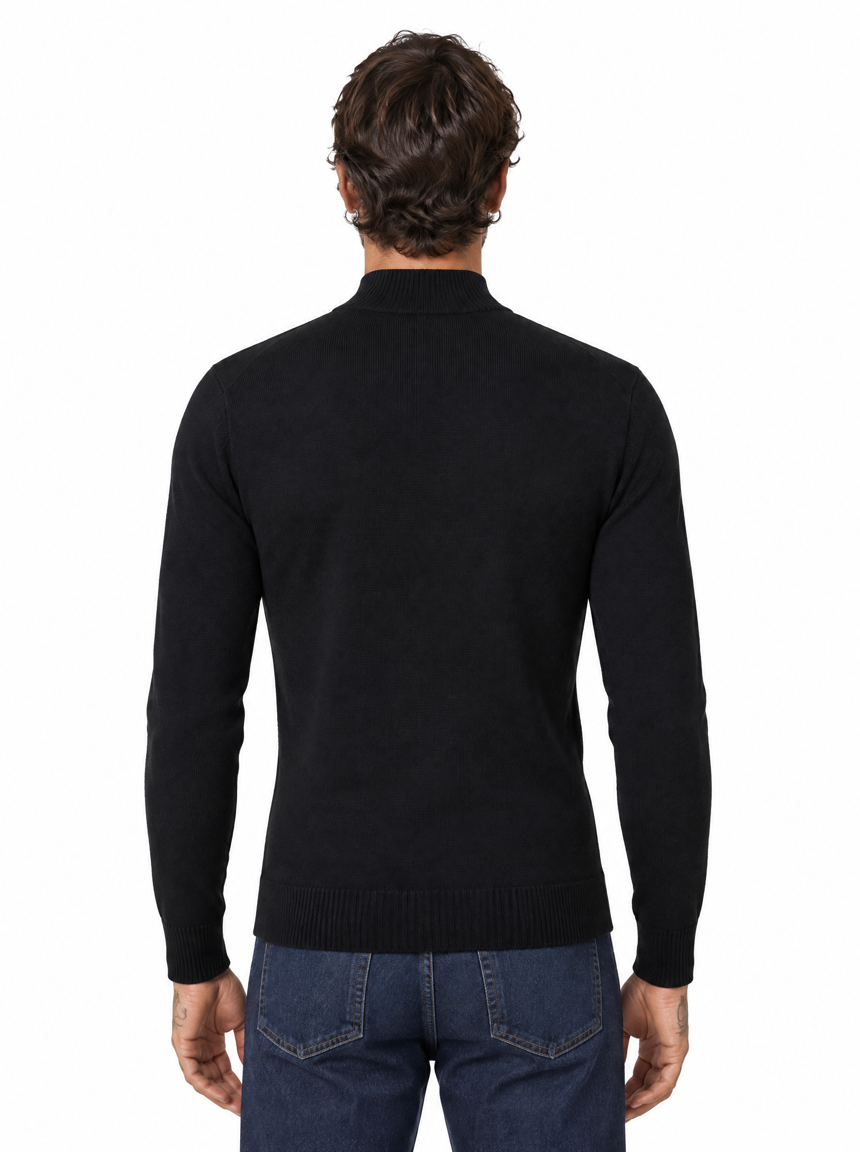 Lupetto con trecce black 889