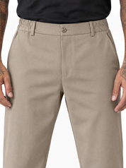 COMPTON Pantalone palazzo beige