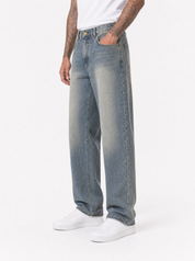 SARADA jeans baggy fit sabbiato