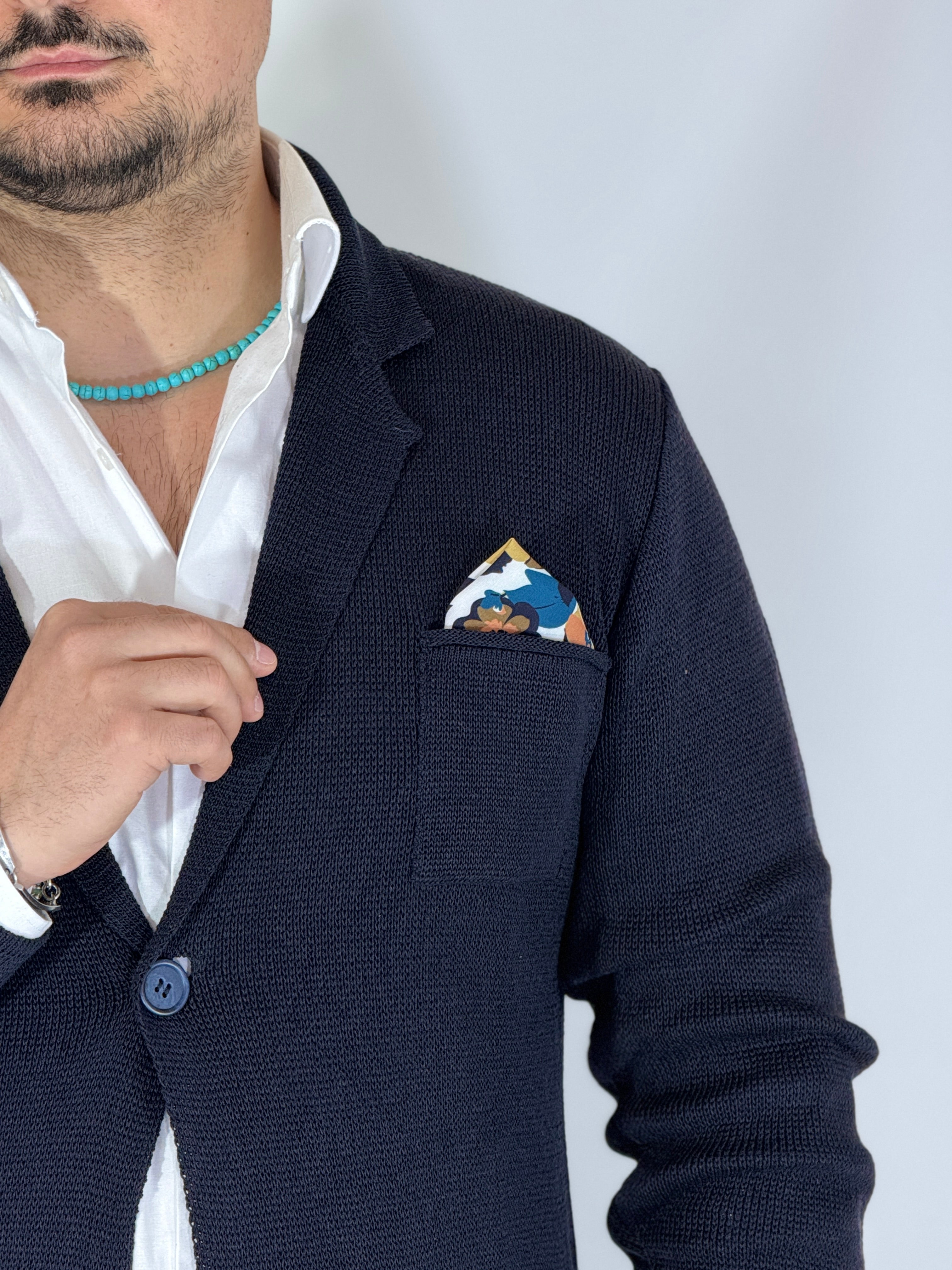 ONE · Cardigan giacca blu