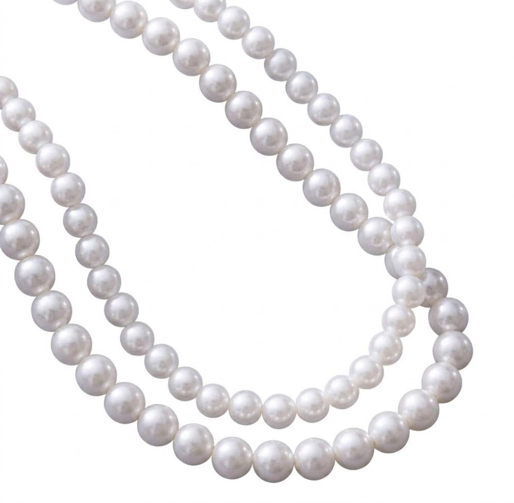 Collana in perle bianca