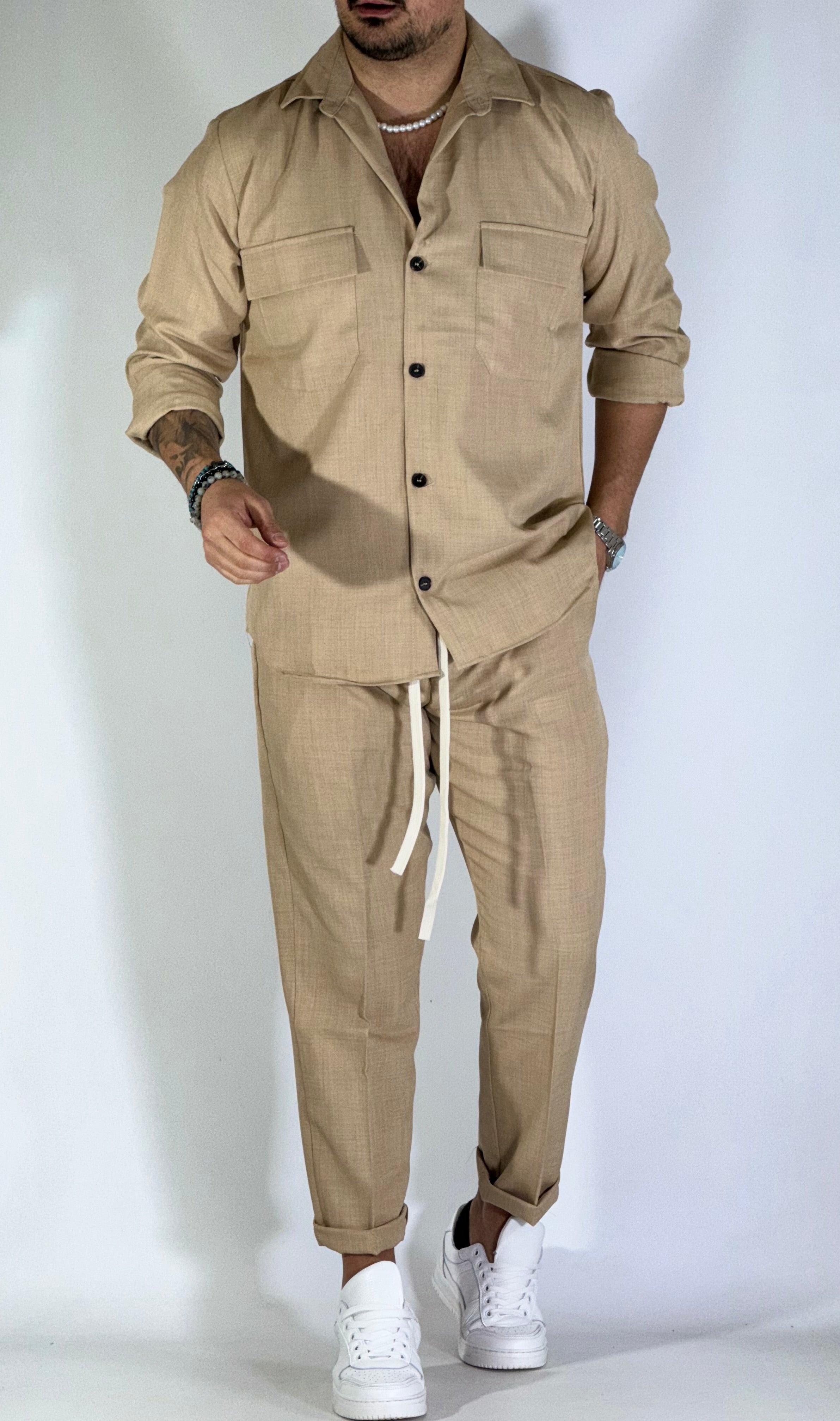 Coordinato casual unito beige ART LOK2