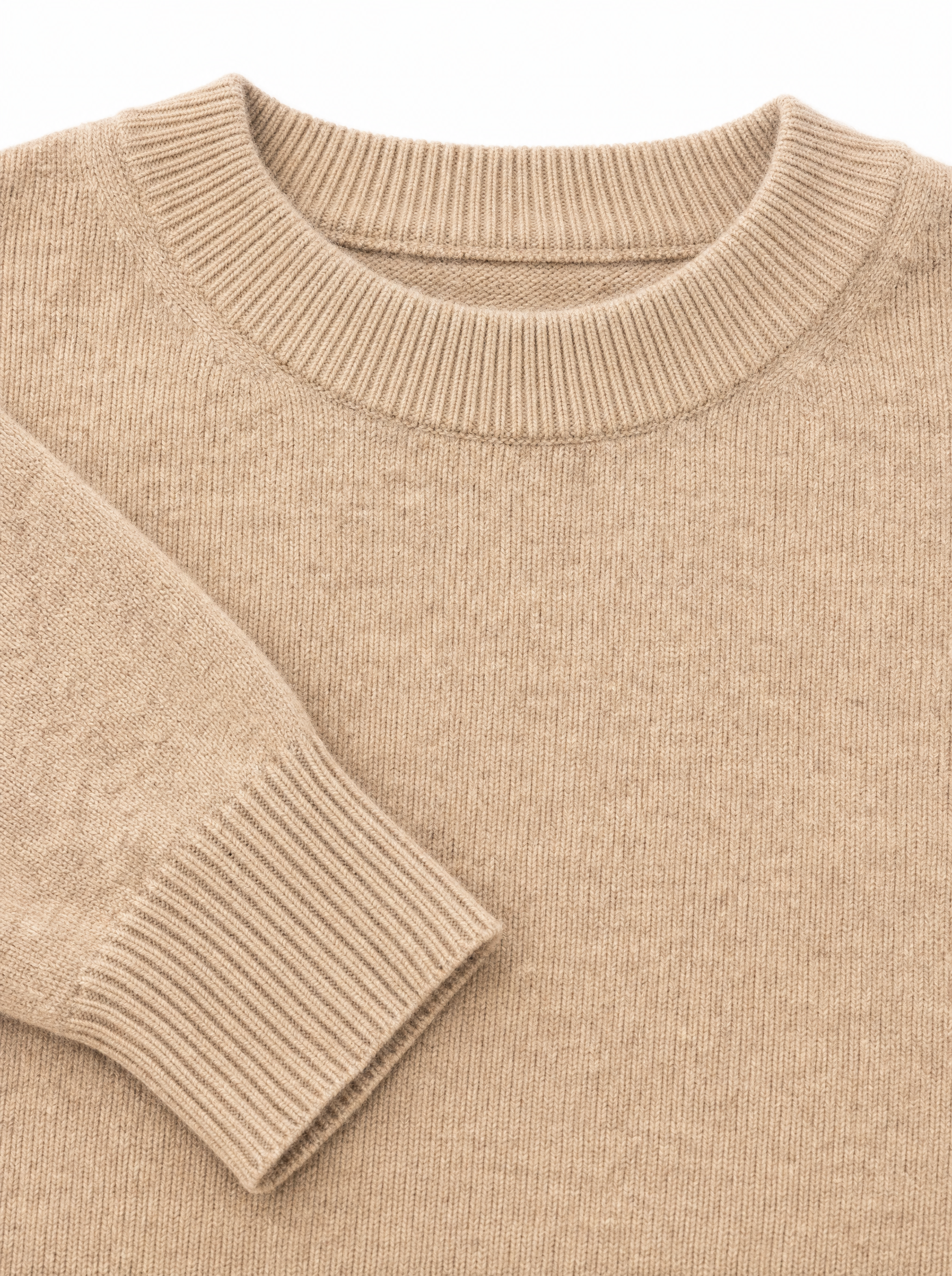 Girocollo rasato beige W86020