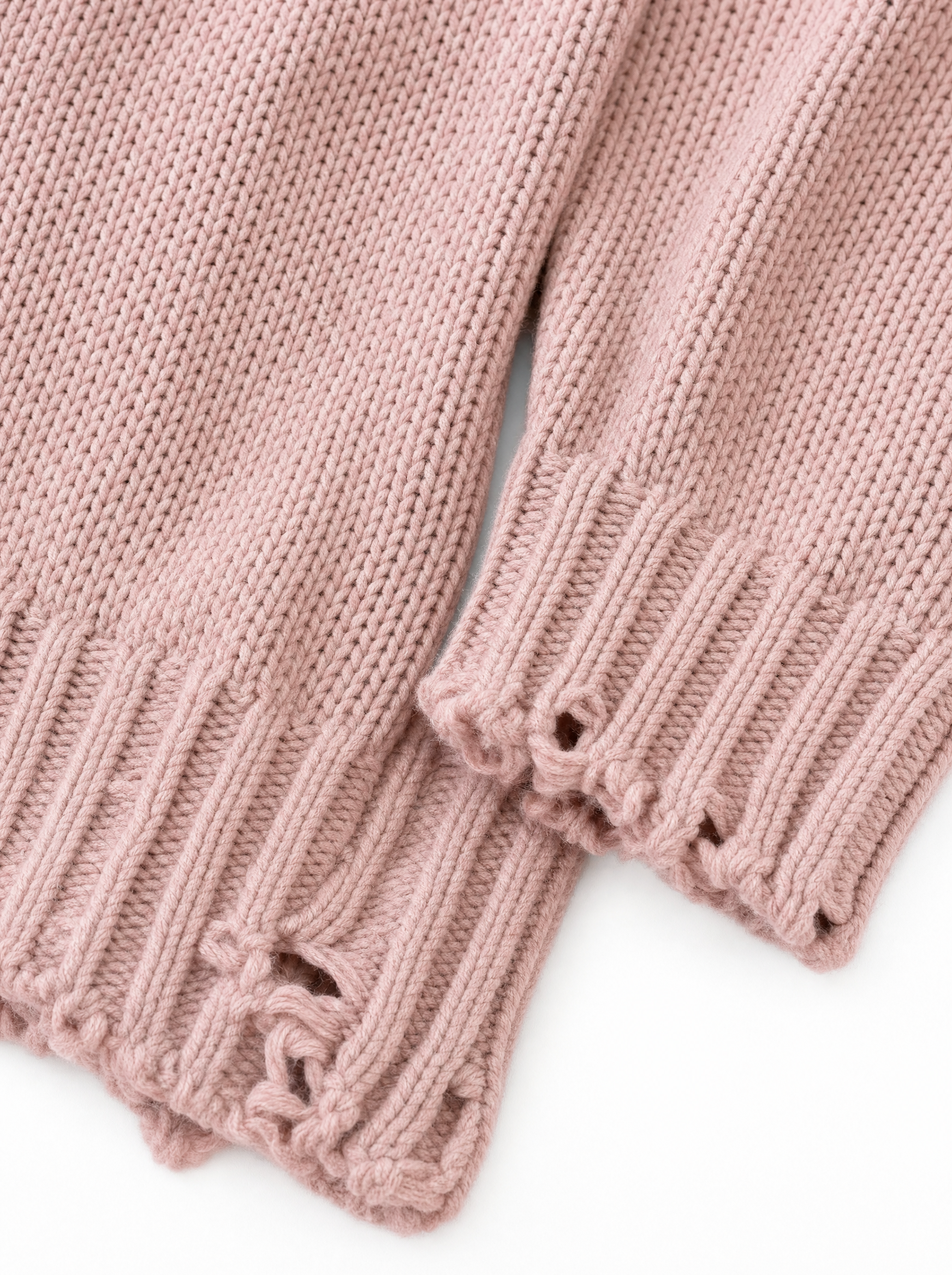PIGNASECCA Girocollo con rotture rosa