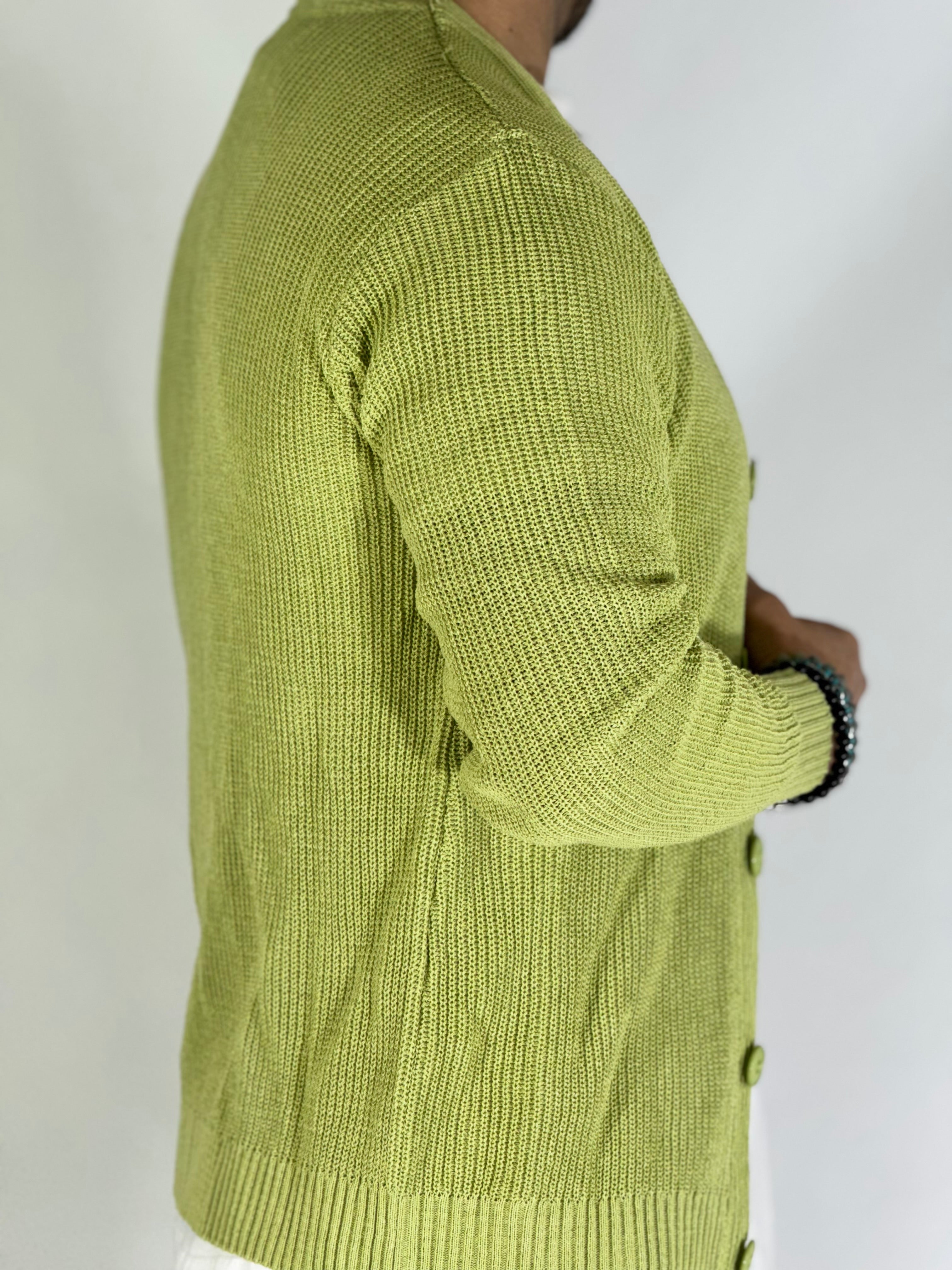 Cardigan estivo verde TB2500