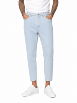Jeans carrot fit chiaro pulito MRC10